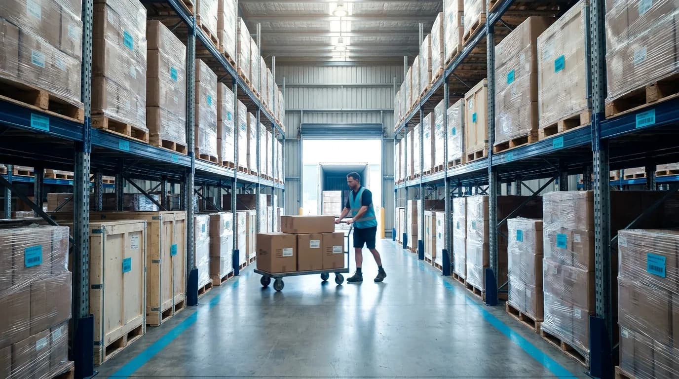 Import cargo aisle for ICS customs and Customs Interactive